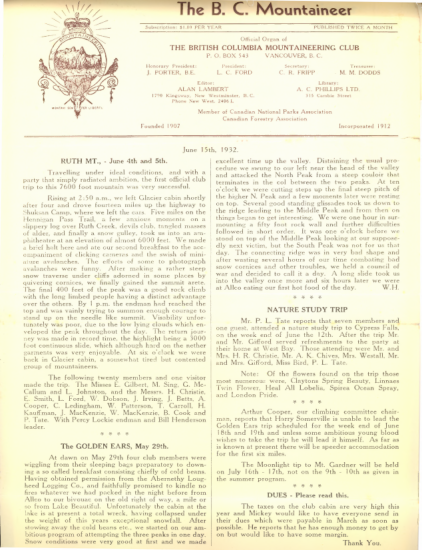 The B.C. Mountaineer 1932 June 15 thumbnail